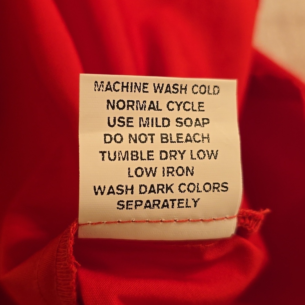 eShakti Cotton Vibrant Red Mini Dress - Picture 15 of 16